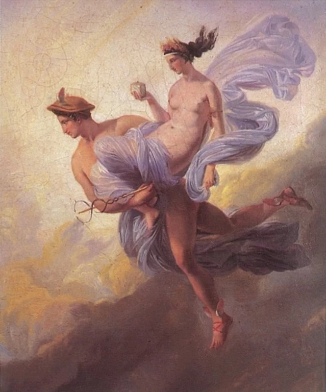 Jean Alaux - Pandora rapita da Mercurio